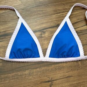 Blue and Lavender Bikini Top